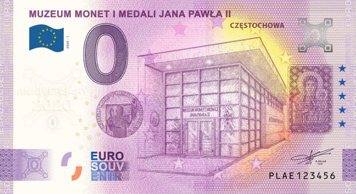 0 euro souvenir